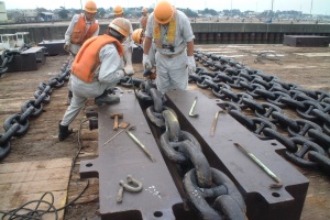 浮体式海釣り公園設置工事