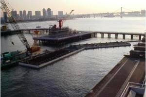 豊洲・晴海地区防潮護岸Ｅブロック護岸建設工事